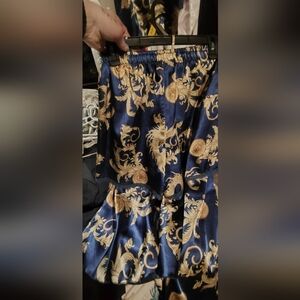 Dragon Print Robe And Shorts And Cami And Pants